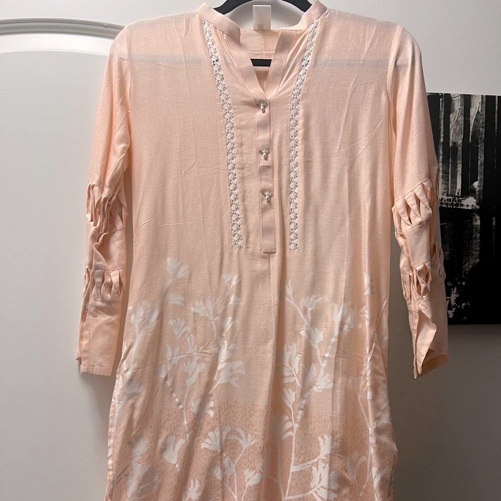 Sheep Kurta Shirt Pink